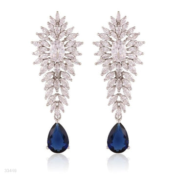SPECTACULAR BLUE LONG DROP EARRINGS